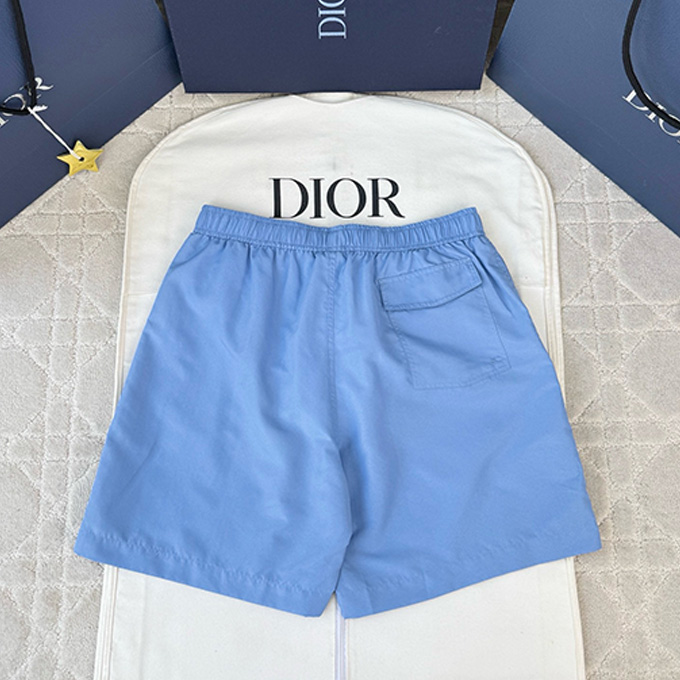 dior mini logo embroidery beach swim shorts